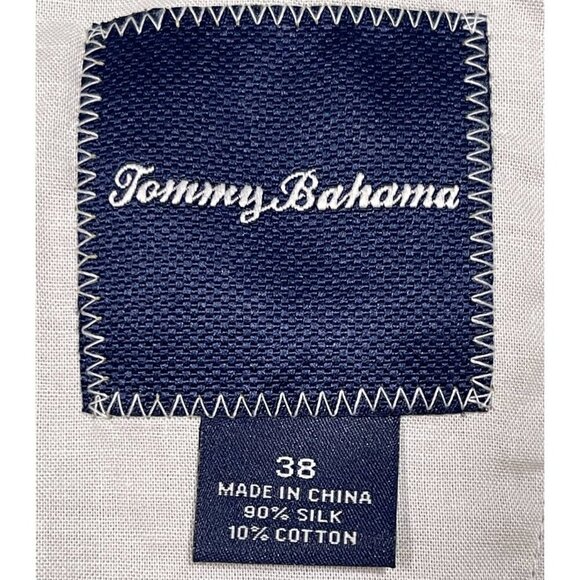 Tommy Bahama Men’s Silk Cotton Flat Front Chino Shorts - Khaki 38x10 - Picture 2 of 8